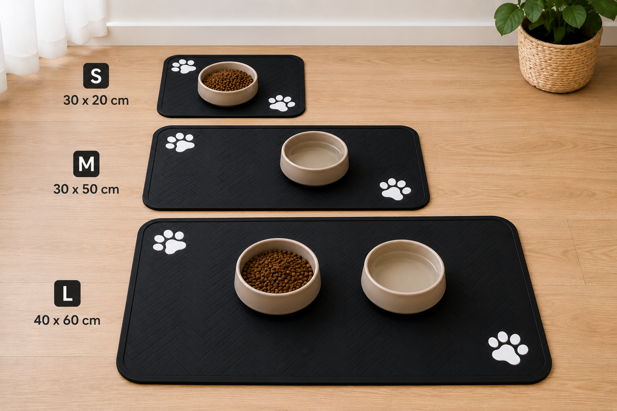 TAPIS DE GAMELLE EN SILICONE ANTIDÉRAPANT ET ANTI-DEBORDEMENT